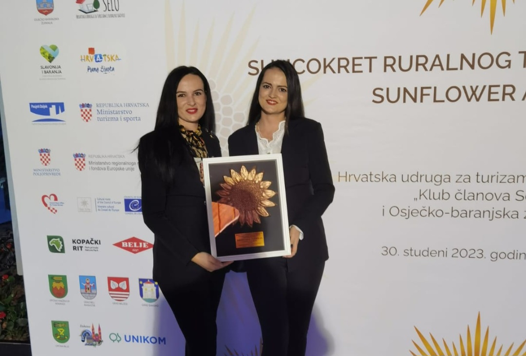 Brončana povelja za KK Stina iz Gruda na manifestaciji “Suncokret ruralnog turizma Hrvatske”