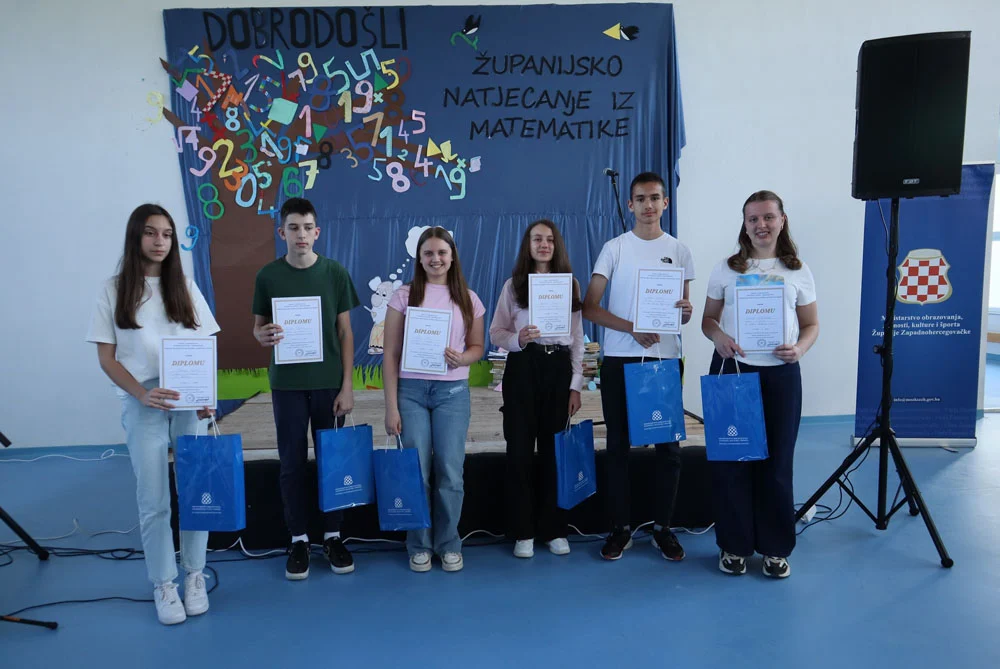 Pobjednici Županijskog natjecanja iz matematike idu na Juniorsku olimpijadu