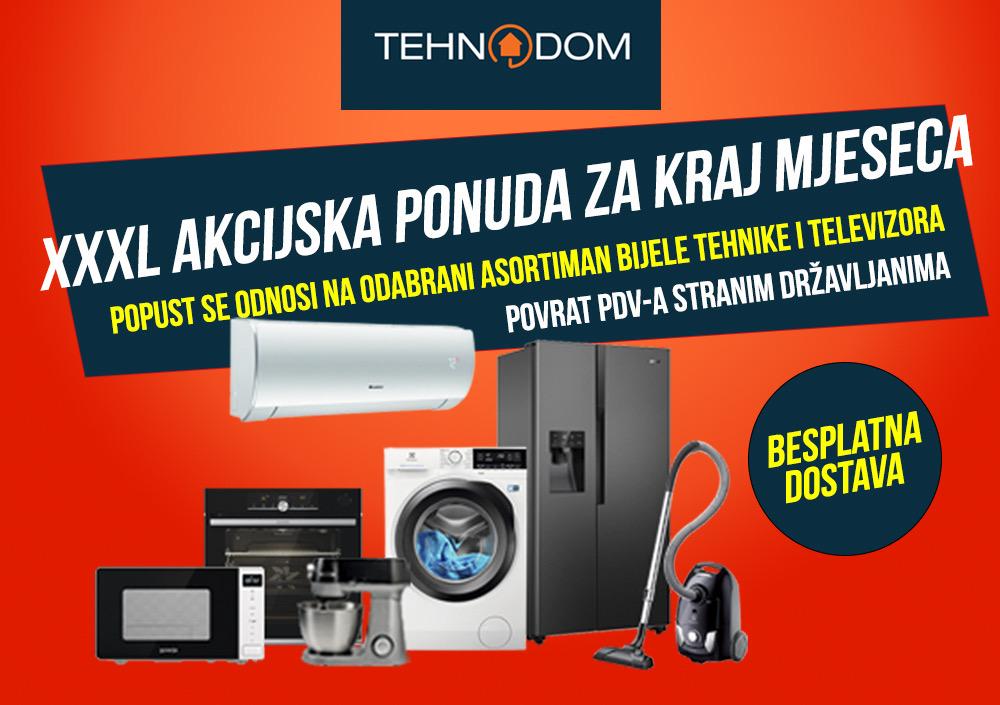 Akcijska ponuda bijele tehnike i televizora u Tehnodomu u Grudama