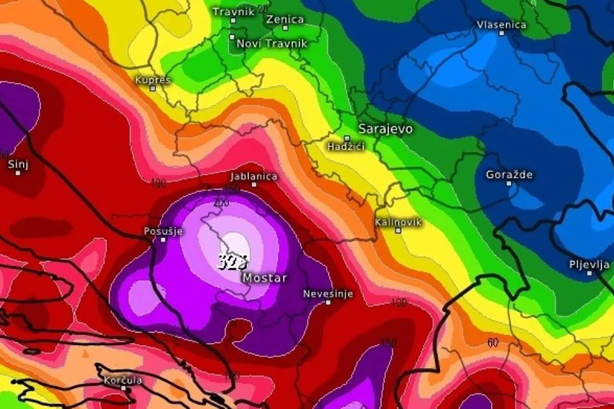 Najavljeno veliko nevrijeme u Hercegovini